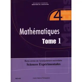 MATHEMATIQUES TOME 1 4EME SEC SEC SCIE EXPER MATHEMATIQUES TOME 1 4EME SEC SEC SCIE EXPER - Image 1